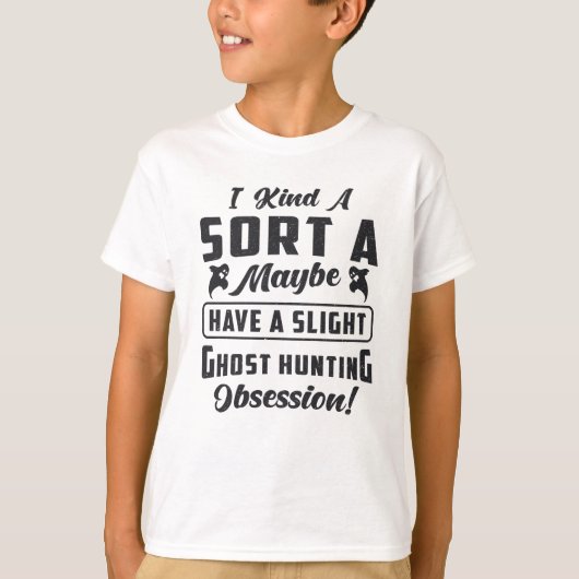 Ghost Hunter Ghost Hunting Obsession Paranormal Tシャツ (正面)