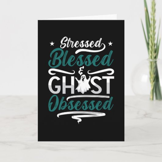Ghost Hunter Stressed Blessed Ghost Hunting Hunt カード (正面)