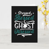 Ghost Hunter Stressed Blessed Ghost Hunting Hunt カード (黄色い花)