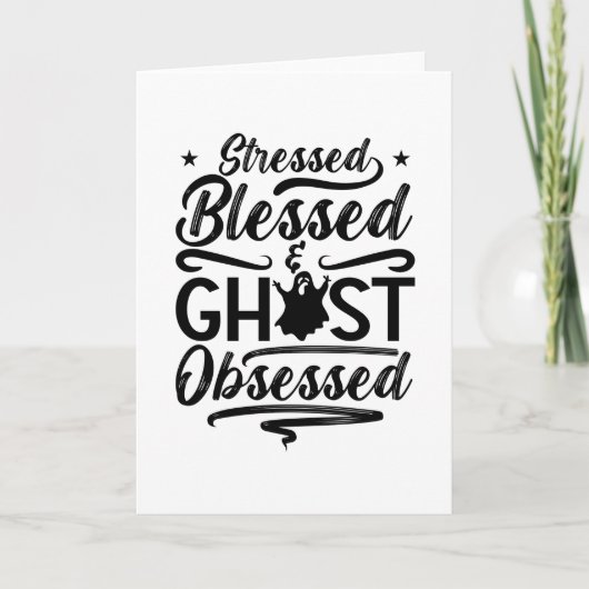Ghost Hunter Stressed Blessed Hunt Ghost Hunting カード (正面)