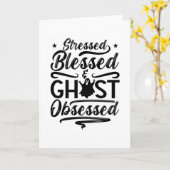 Ghost Hunter Stressed Blessed Hunt Ghost Hunting カード (黄色い花)