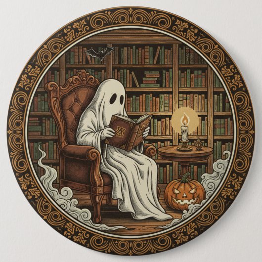 Ghost In A Library 缶バッジ (正面)