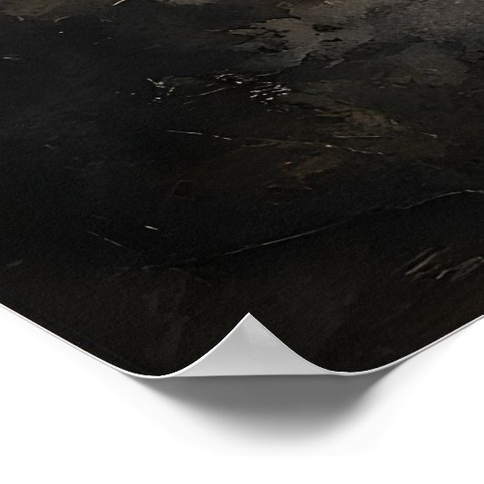 Ghost In Fall Forest Print, Ghost Whimsical Dark ポスター (角)