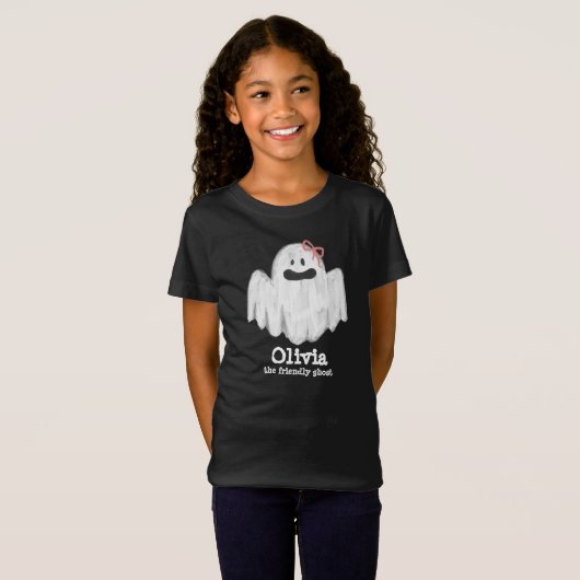 Ghost Kids T-Shirt Spooky Halloween  Tシャツ (正面フル)