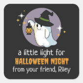 Ghost Light For Halloween Night Party Favor スクエアシール (正面)