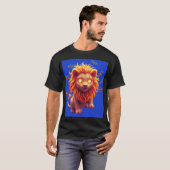 Ghost Lion Halloween T-Shirt for Spooky Animal lov Tシャツ (正面フル)