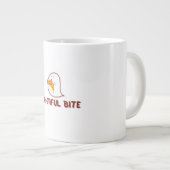 Ghost Loves Pizza ジャンボコーヒーマグカップ (正面右)