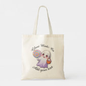 Ghost Mode: On – Personalized Halloween Tote Bag トートバッグ (裏面)