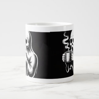 Ghost Mug Art Design – Spooky Cute Halloween  ジャンボコーヒーマグカップ