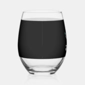 Ghost Nurse Halloween ステムなしワイングラス (右)