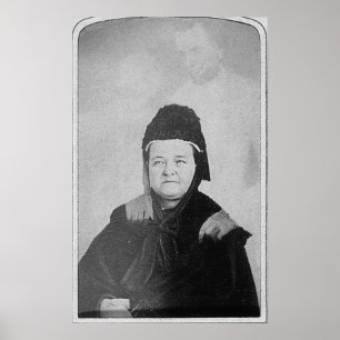 Ghost of Abraham Lincoln with Mary Lincoln 1869 ポスター