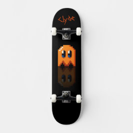 ghost orange noir nom perso Fan art Pac-Man スケートボード