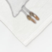 Ghost Pas De Boo-rée Llet Dancer Spooky Halloween  フリースブランケット (角)