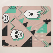 Ghost pattern,halloween theme seamless pattern wit シェルパブランケット (正面(横))