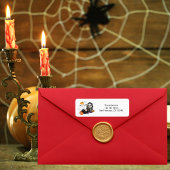 Ghost Pumpkin Grim Reaper Cute Black Cat Halloween ラベル