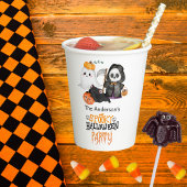 Ghost Pumpkin Grim Reaper Cute Black Cat Halloween 紙コップ