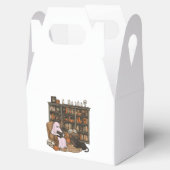 Ghost Reading Book Cat lover Halloween  フェイバーボックス (オープン)