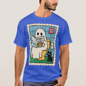 Ghost Reading Newspaper Tシャツ (正面)