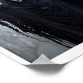 Ghost Red Heart Hands Y Face Halloween Valentines  ポスター (角)