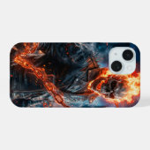 Ghost Rider Phone Case. iPhone 15ケース (裏面横)
