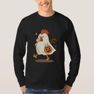 Ghost Rooster Halloween T-Shirt Tシャツ