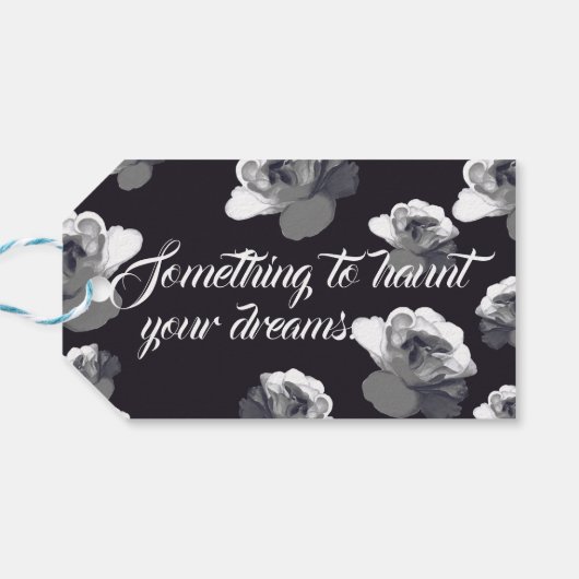 Ghost Rose Haunted Dreams Halloween ギフトタグ (裏面横)