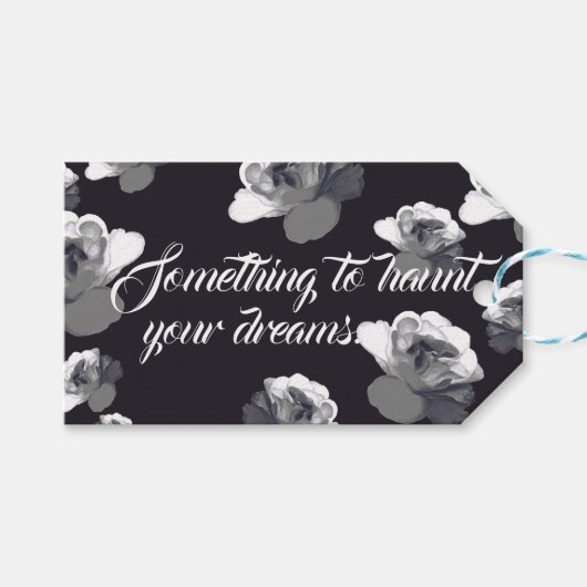 Ghost Rose Haunted Dreams Halloween ギフトタグ (正面(横))