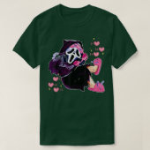Ghost Scream Calling Halloween Funny Face 3043 Tシャツ (デザイン正面)