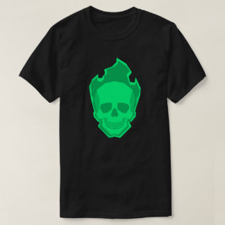 Ghost Skull Graphic T-Shirt – Halloween Neon Skull Tシャツ