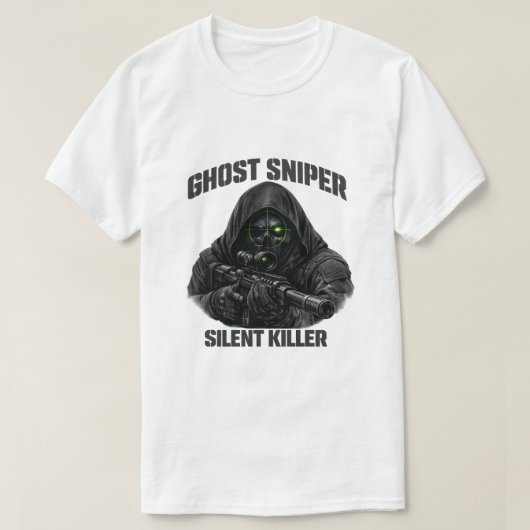Ghost Sniper Silent Killer Tactical T-Shirt Tシャツ (デザイン正面)