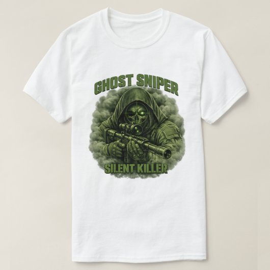 Ghost Sniper Silent Killer Tactical T-Shirt Tシャツ (デザイン正面)