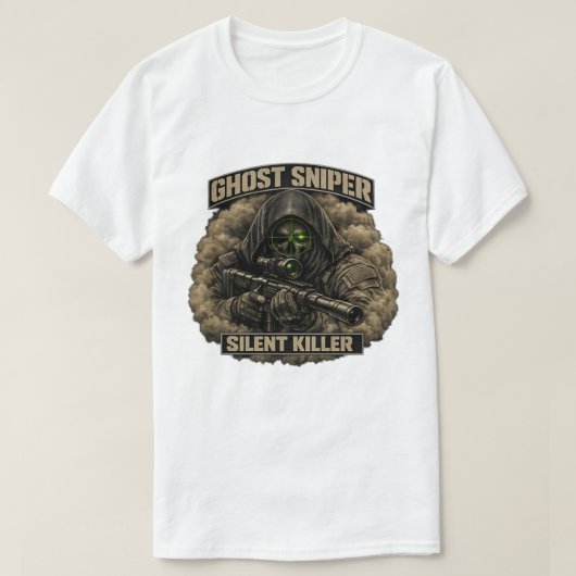 Ghost Sniper Silent Killer Tactical T-Shirt Tシャツ (デザイン正面)