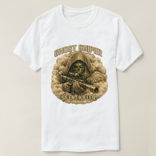 Ghost Sniper Silent Killer Tactical T-Shirt Tシャツ (デザイン正面)