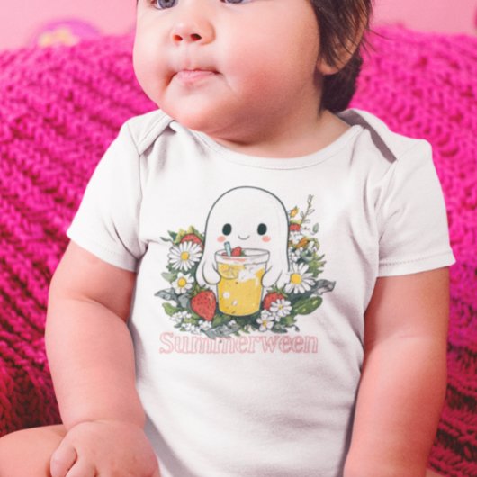 Ghost Summerween Summer Halloween ベビーボディスーツ