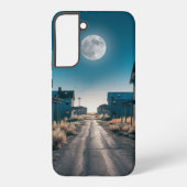 Ghost Town Full Moon Phone Case - Western Design Samsung Galaxyケース (裏面)