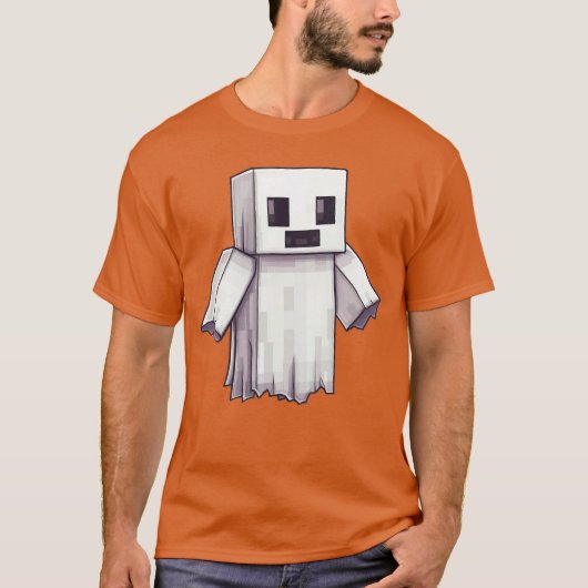 Ghost Video Gamer Piel Halloween Matching Costume  Tシャツ (正面)