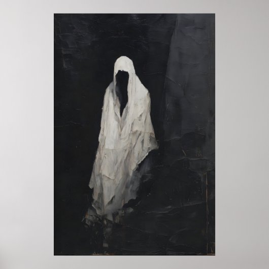 Ghost Wall Art, Gothic Spirit Printable, Dark ポスター (正面)