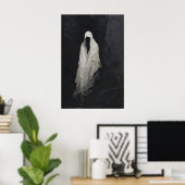 Ghost Wall Art, Gothic Spirit Printable, Dark ポスター (ホームオフィス)