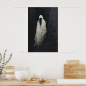 Ghost Wall Art, Gothic Spirit Printable, Dark ポスター (キッチン)