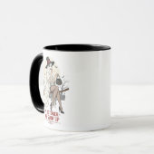 Ghost Witch Broom Ride – Halloween Mug マグカップ (正面左)