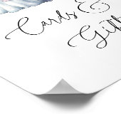 Ghost Witch Hat Halloween Cards Gifts Baby Shower ポスター (角)