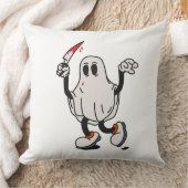 Ghost with blood knife クッション (ブランケット)