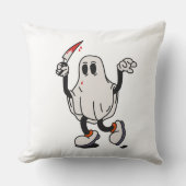 Ghost with blood knife クッション (正面)