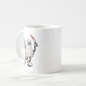 Ghost with blood knife コーヒーマグカップ (正面左)