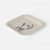 Ghost with blood knife ペーパープレート (傾斜あり)