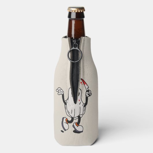 Ghost with blood knife ボトルクーラー (ボトル裏面)
