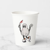 Ghost with blood knife 紙コップ (裏面)