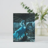 Ghost Woman on Abandoned Carousel ポストカード (スタンド正面)