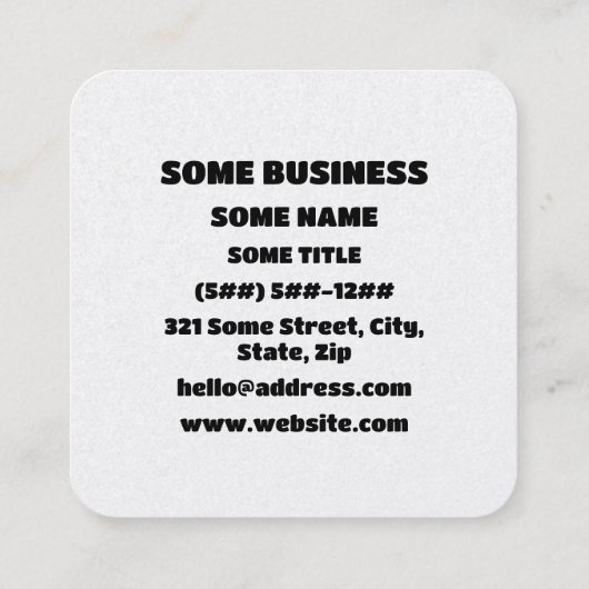 Ghost Yin Yang スクエア名刺 (裏面)