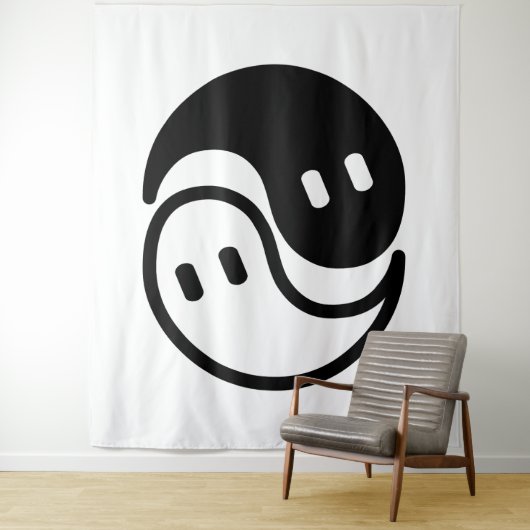 Ghost Yin Yang タペストリー (インサイチュ)